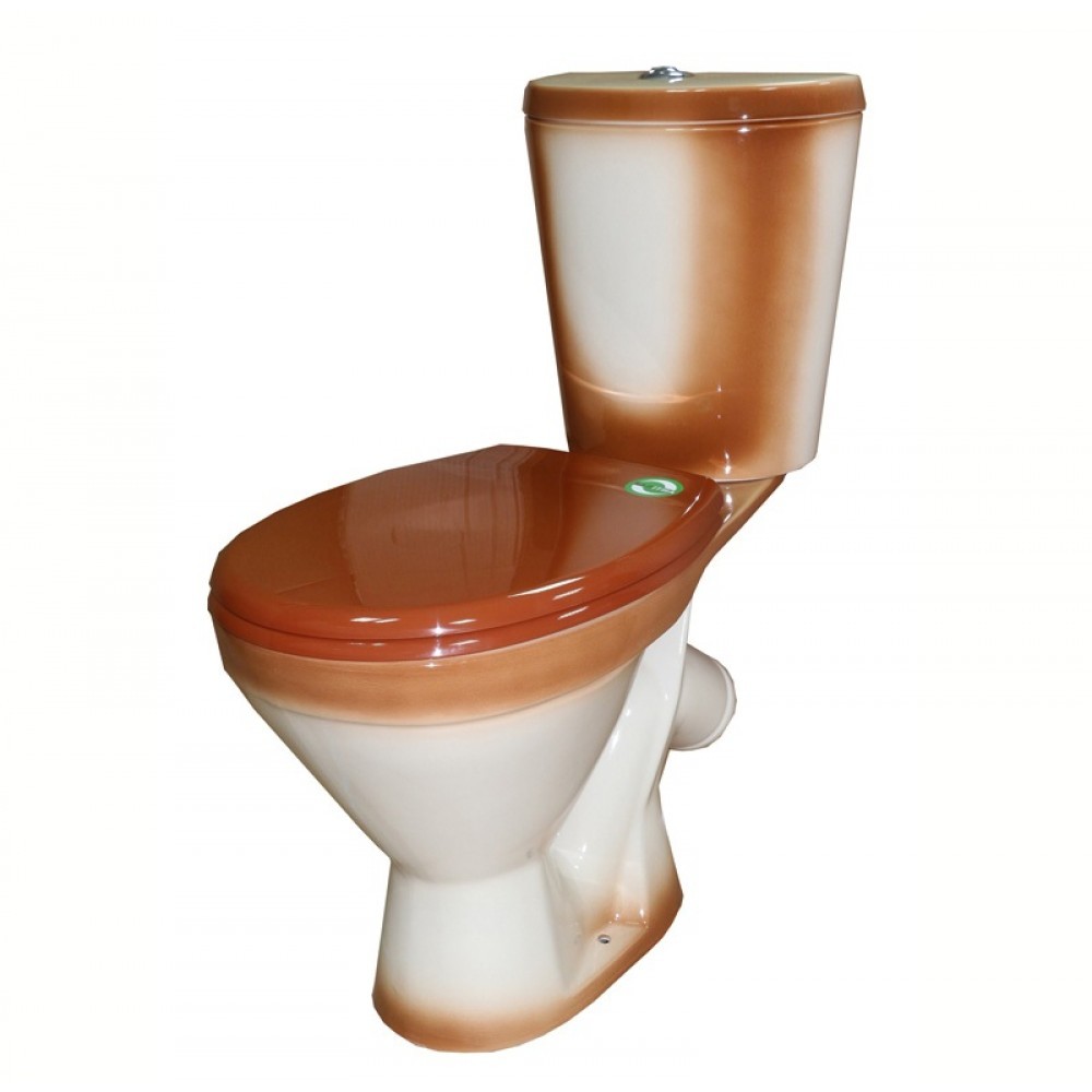 Унитаз-компакт Элегант коричневый Киров - фото - 2
