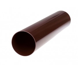 Труба водосточная коричневая ПВХ 3м - фото - 2
