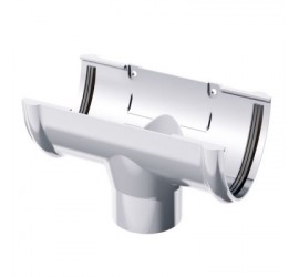 Воронка желоба водосточного ПВХ белый - фото - 2