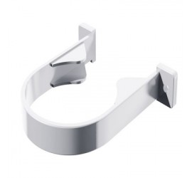 Хомут трубы водосточной ПВХ, белый - фото - 2