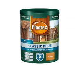 PINOTEX CLASSIC PLUS пропитка-антисептик быстросохнущая 3 в 1, лиственница 0,9л - фото - 1