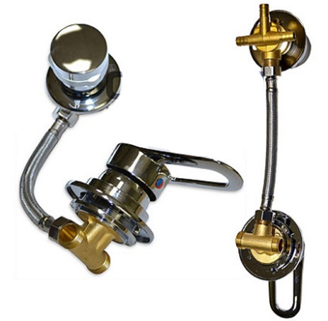 СМЕСИТЕЛЬ 3-РЕЖИМНЫЙ универсальный, крепление выводов под ХОМУТ - фото - 1