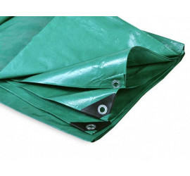 Тент из полиэтиленовой ткани зеленый ТЗ-120 3м*5м - фото - 1