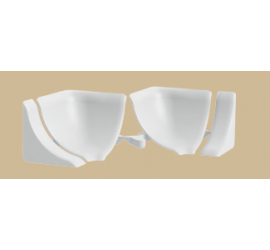 Набор комплектующих ГМ-ф1Н4К для галтель с мягкими краями "Идеал" Белый - фото - 1