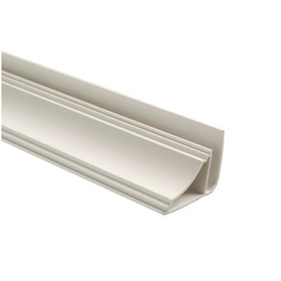 Плинтус белый ПВХ 3м - фото - 1