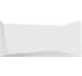 Evolution облицовочная плитка рельеф белый (EVG052) 20x44 - фото - 1