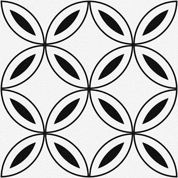 Stream Керамогранит лепестки, белый (C-SM4A055D) 29,8х29,8 - фото - 1