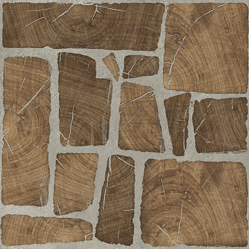 Woodland Керамогранит коричневый (16217) 42х42 - фото - 1