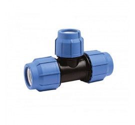 Тройник компрессионный d 25х25х90 для ПЭ - фото - 1