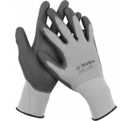 Перчатки для точных работ, нейлон и п/у покрытие ЗУБР "МАСТЕР" 11275-L - фото - 1