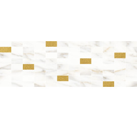 Aragon Декор мозаичный белый золото MM60157 20х60 - фото - 1