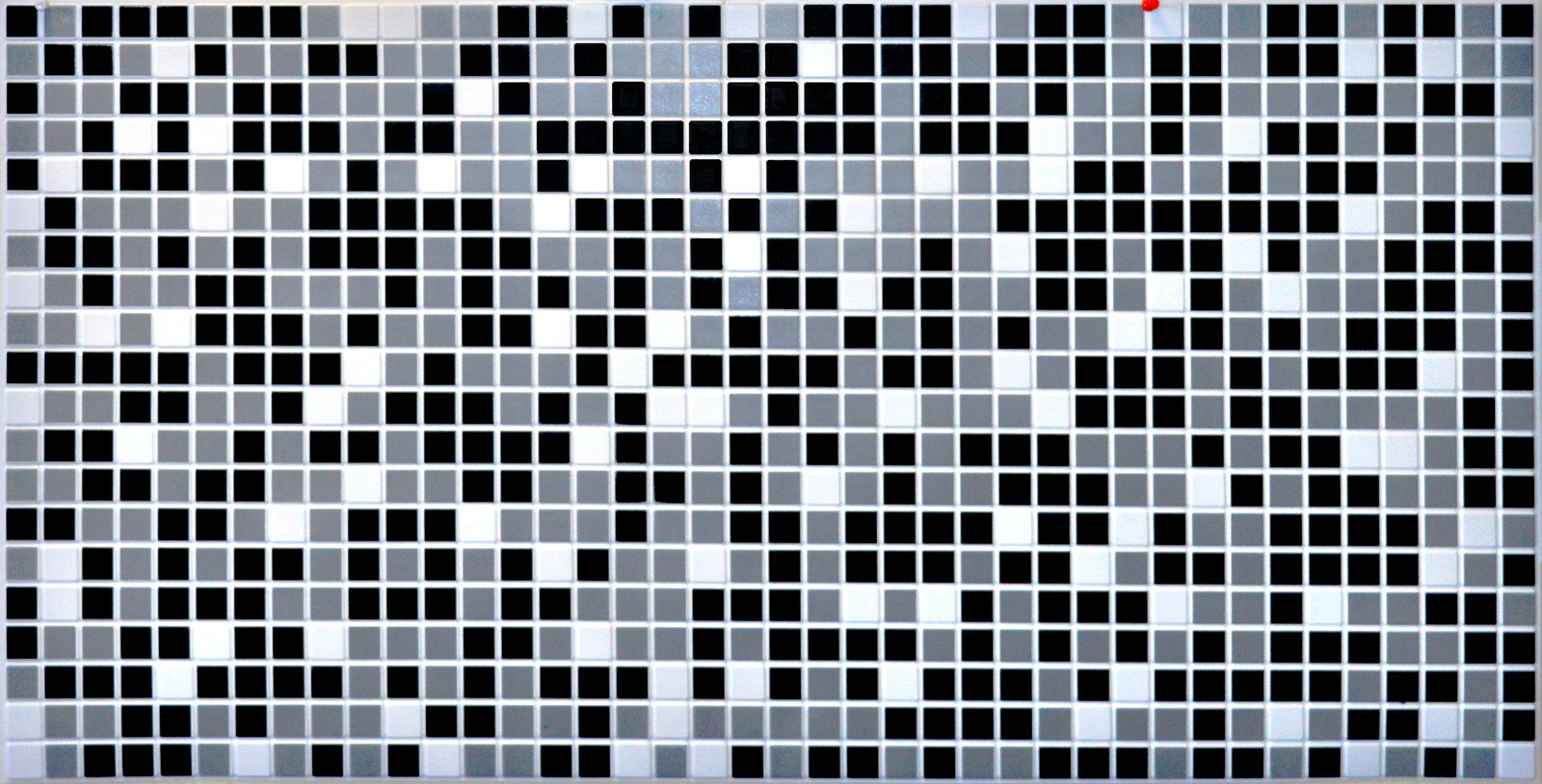 Панель ПВХ Мозаика чёрная 955*480мм - фото - 1
