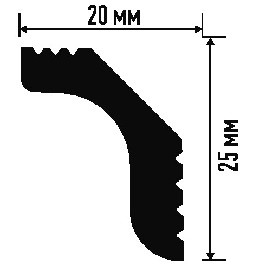 Плинтус потолочный 
