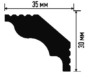 Плинтус потолочный 