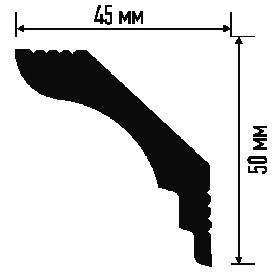 Плинтус потолочный 