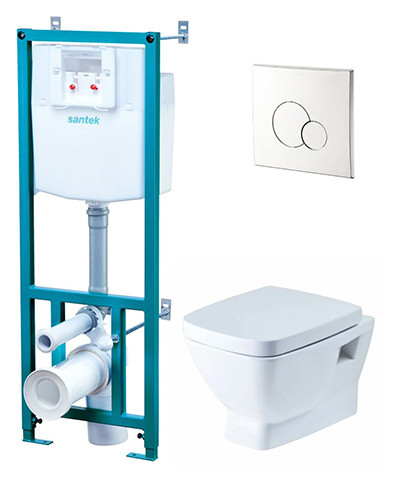 Подвесной унитаз Santek ПЭК Нео с инсталляцией - фото - 7