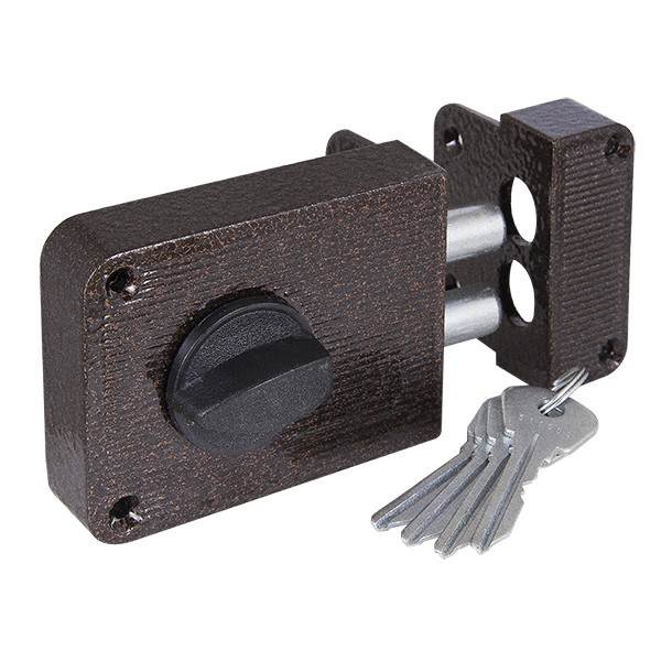 Замок накладной Zenit (Зенит) ЗН 1-3 медь - фото - 2