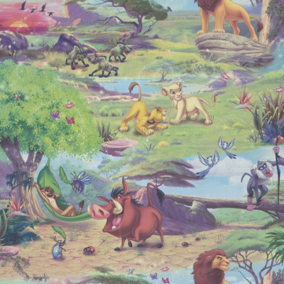 Обои 10227-01 Disney Король Лев обои 1,06*10м горяч.тиснение /Артекс/ - фото - 2