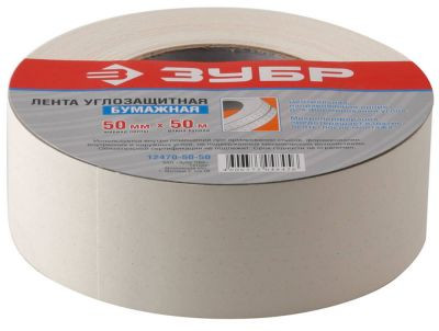 Лента бумажная углозащитная Зубр 50 мм х 50 м 12470-50-50 - фото - 1