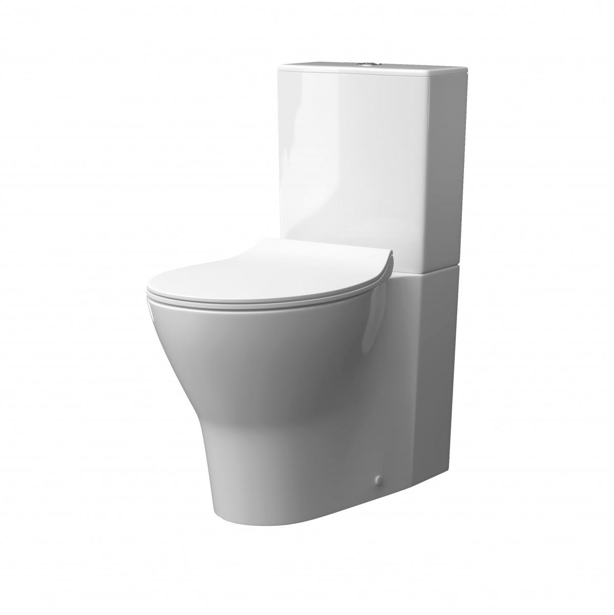 Унитаз-компакт laparet accord с сиденьем микролифт белый с 79,60x36 - фото - 2