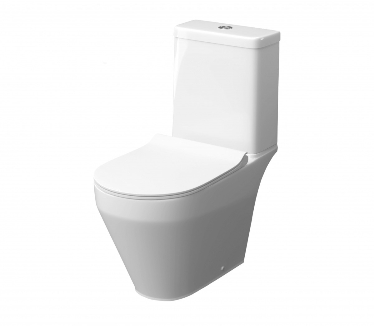 Унитаз-компакт laparet correct безободковый с сиденьем микролифт белый с 81,50x37,50 - фото - 3