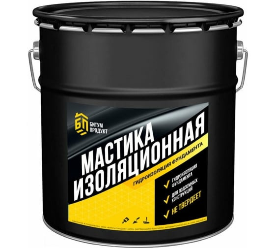 Мастика изоляционная МБИ 15кг Битум продукт - фото - 1
