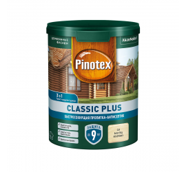 PINOTEX CLASSIC PLUS пропитка-антисептик быстросохнущая 3 в 1, база под колеровку 0,9л - фото - 1