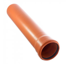 Труба канализационная рыжая 160*4,2мм*2000 мм SN2 - фото - 1