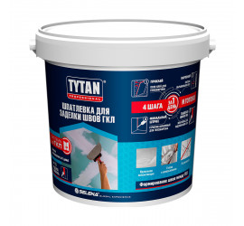 Шпатлевка полимерная для гипсокартона Tytan Professional белая 5 кг - фото - 1