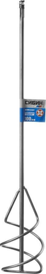 Миксер Сибин для песчано-гравийных смесей, SDS+ хвостовик, 100х600 мм 06049-10-60 - фото - 1