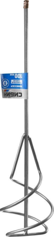 Миксер Сибин для песчано-гравийных смесей, шестигранный хвостовик, 100х450 мм 06048-10-45 - фото - 1