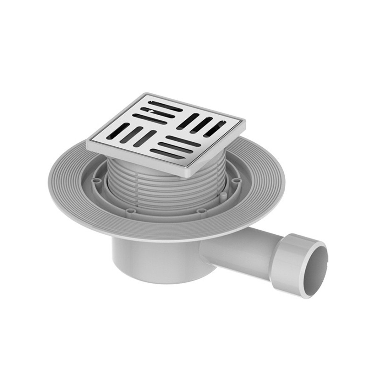 Трап для душа Gappo G81010-5, нержавеющая сталь, 100 x 100 мм, сатин - фото - 1