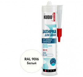 Герметик-затирка для швов KUDO HOME силиконовый санитарный белый RAL 9016 280мл KSK-161 - 4 Герметик-затирка для швов KUDO HOME силиконовый санитарный белый RAL 9016 280мл KSK-161 - фото - 4