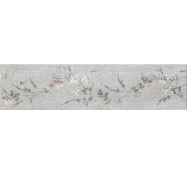 Кантри Шик керамогранит серый матовый декорированный40,2х9,9 SG401800N - фото - 2