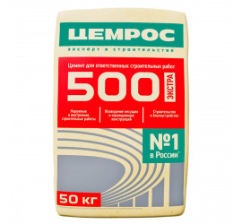 Цемент Цемрос M500 ЦЕМ I 42.5 Н 25 кг - фото - 1