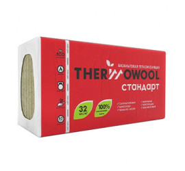 Плита ИЗОМИН-32 ThermoWool Стандарт 1200*600*50 (32кг/м3, 0,288м3; 5,76м2;1уп=8шт) (1164314) - фото - 1