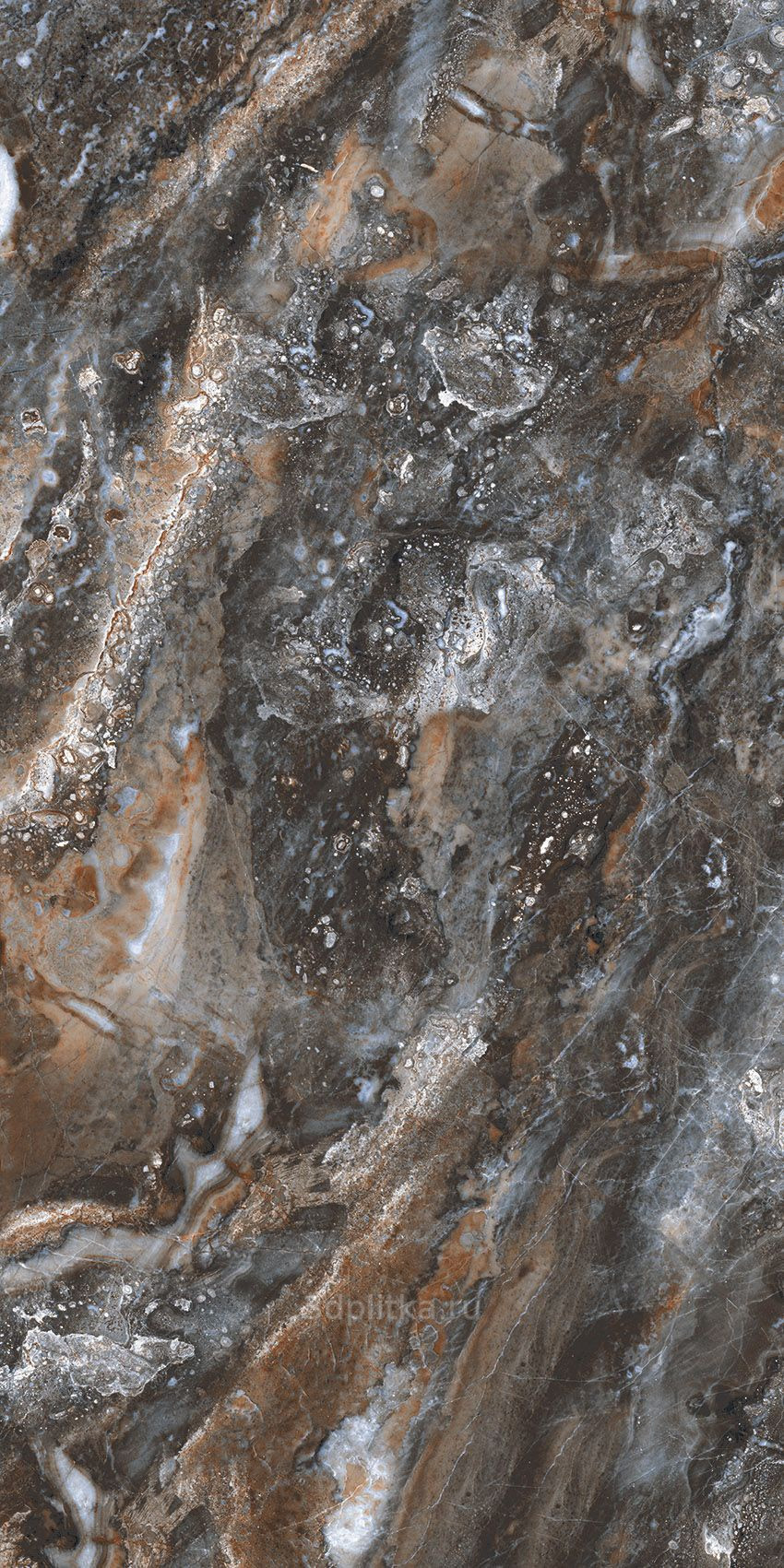 Caribbean Black Rust carving Керамогранит матовый 120х60 CR205 - фото - 2