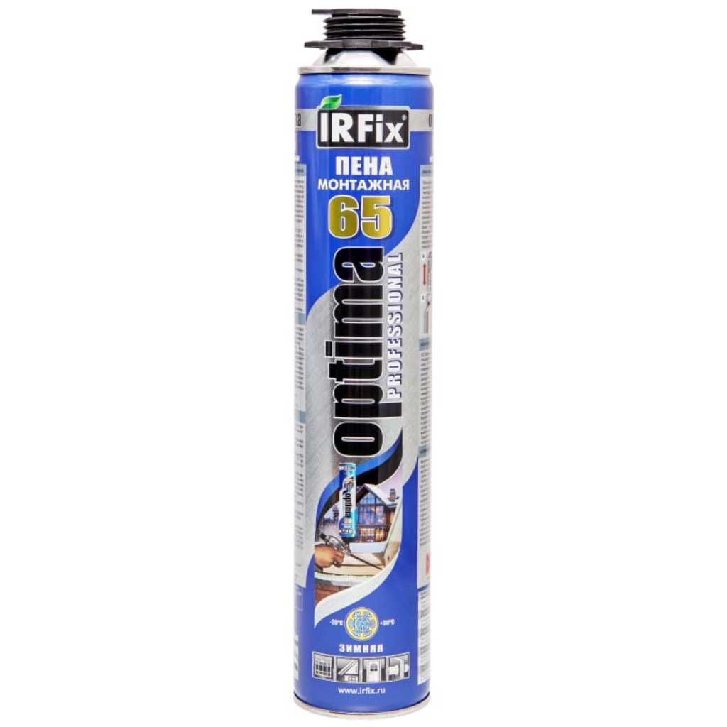 Профессиональная монтажная пена IRFIX OPTIMA 65 Зима (800 мл) - фото - 1
