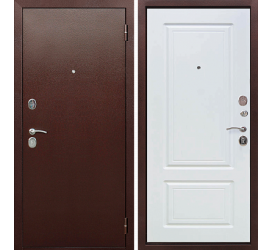 Дверь металлическая Трио Лайт Белый ясень 2050*960,860 правая,левая - фото - 1