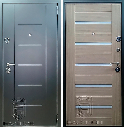 Дверь металлическая Модерн Капучино 2050*960,860 правая,левая - фото - 1