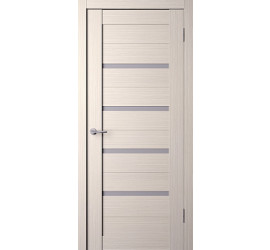 Дверь межкомнатная "Анкона 4" ДО, стекло Белое матовое, цвет Кремовая лиственница, полотна 60, 70,80 - фото - 1