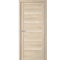 Дверь межкомнатная "Катрин 21" (Челси) ДГ (серый молд.) 60,70,80 КАПУЧИНО - фото - 1