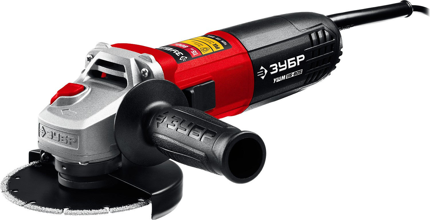 Углошлифовальная машина Зубр Компакт 115мм, 800 Вт УШМ-115-805 - фото - 5
