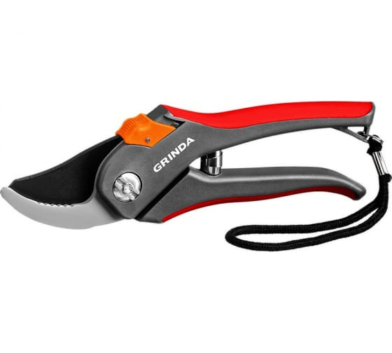 Секатор Grinda с 2-комп. ручками округ. лезвие с упорной наковальней макс. диам.реза -15 мм 8-423102 - фото - 3