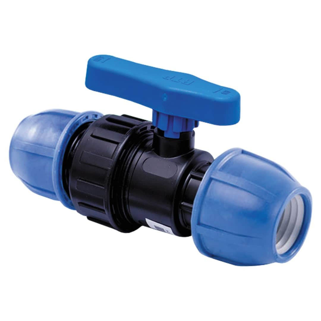 Кран шаровый ПНД разъемный 25*25 - фото - 1