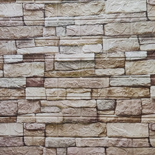 Панель самоклеящиеся 3D Декофикс «Камень Лофт серый» арт.322 700х700х3,0мм - фото - 1