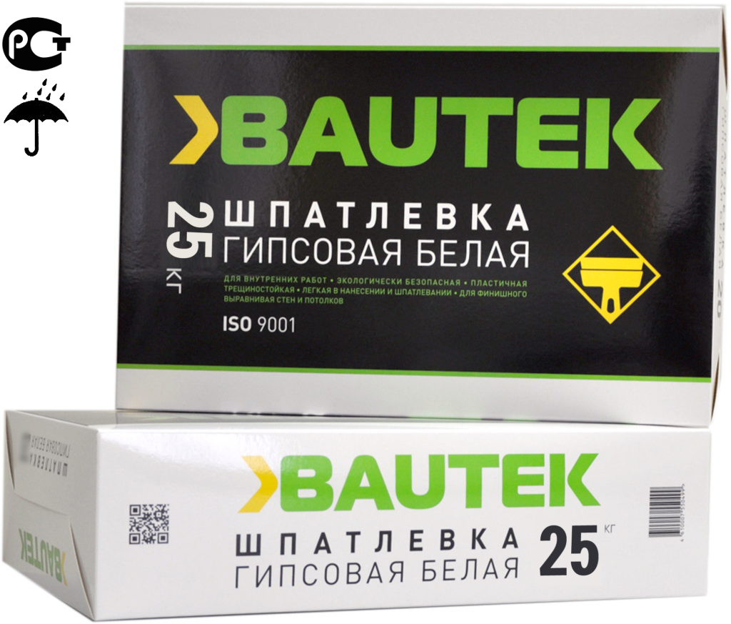 Шпатлёвка гипсовая белая (финишная) 25 кг 