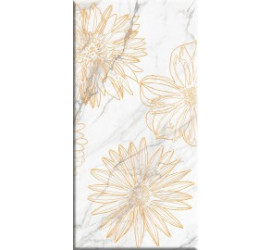 Декор Briere Flower 1 белый 600х300 мм - фото - 1