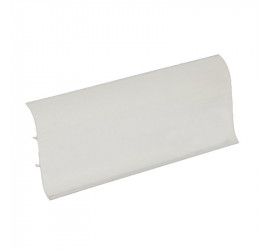 Плинтус напольный с центральной планкой 55мм 2,2м "Идеал Классик" Белый / 001	 - фото - 2