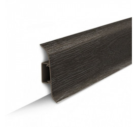 Плинтус напольный с центральной планкой 55мм 2,2м "Идеал Классик" Венге тёмный / 303 К-П55п 303 Венг - фото - 2